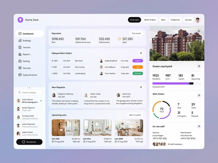 Nexlance dashboard preview